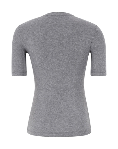 Soft Rebels - SRRoman SS Top - Medium Grey Melange 